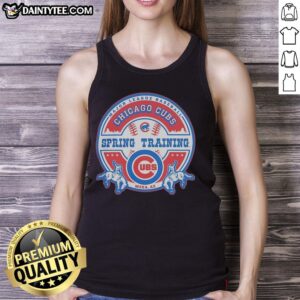 Alt Text: Vintage 2026 Chicago Cubs Spring Training tank top featuring a cowboy design, perfect for MLB fans and collectors.