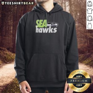 Alt Text: Original Seattle Seahawks Football Logo Basic Hoodie featuring iconic team colors and design for fans.