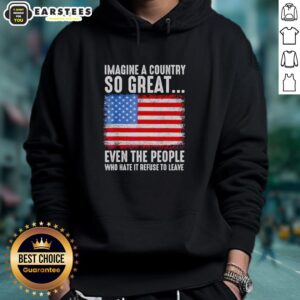 Alt Text: Stylish retro hoodie featuring the American flag, perfect for expressing patriotism and comfort in any setting.