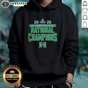 2026 NCAA Women's Water Polo National Champs Hawaii Rainbow Wahine victory hoodie showcasing team pride and championship spirit.