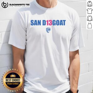 Original San D13Goat San Diego Wave T-Shirt featuring vibrant colors and stylish design, perfect for fans.