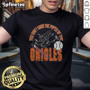 Awesome Star Wars X Baltimore Orioles Dark Side T-Shirt featuring iconic graphics and a stylish design for fans.