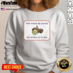Premium They Might Be Giants The World Is To Dig sweatshirt featuring unique design and vibrant colors for fans.