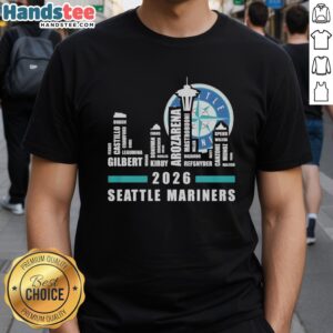 Original Seattle Mariners MLB 2026 City Connect T-Shirt featuring vibrant team colors and unique design for fans.
