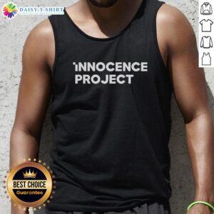 Good Innocence Project tank top featuring a vibrant design, promoting awareness and support for social justice initiatives.