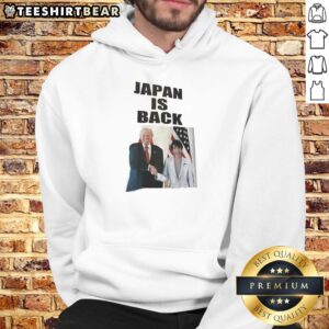 Good Trump Japan Is Back Hoodie featuring bold graphics and a vibrant design, perfect for casual wear and political enthusiasts.