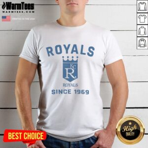Premium Kansas City Royals Cooperstown Duster T-Shirt featuring a classic design and soft fabric, perfect for fans.