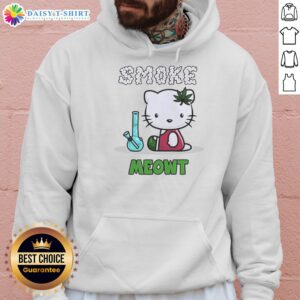 Good Smoke Meowt Hello Kitty Hoodie featuring a cute design with Hello Kitty and colorful smoke graphics.