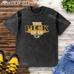 Good Green Bay Packers pick is in washed t-shirt featuring team logo and vibrant green color for fans.