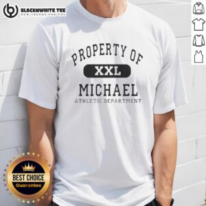 Original Property Of Xxl Michael T-Shirt featuring bold graphic design and vibrant colors, perfect for casual wear.