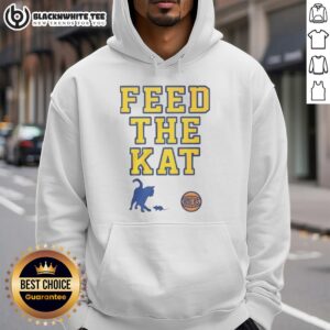 Alt Text: Good New York Knicks Feed The Kat Hoodie showcasing vibrant team colors and stylish design for fans.
