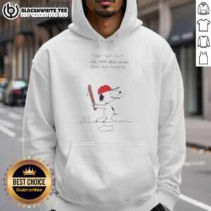 Official Take Me Out To The Ball Game Snoopy Doodle Hoodie featuring a playful Snoopy illustration for baseball fans.