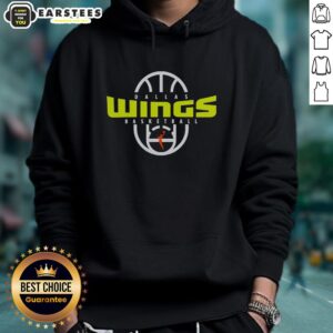 Official Dallas Wings Basketball 2026 on-court authentic practice logo hoodie in vibrant team colors.