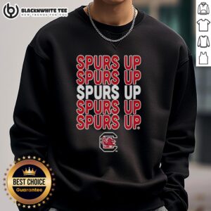 Alt Text: Nice Spurs Up South Carolina Gamecocks sweatshirt featuring bold team colors and logo, perfect for fans.