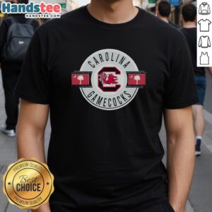 Original South Carolina Gamecocks logo T-shirt featuring bold graphics and vibrant colors for fans and supporters.