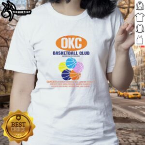 Pretty Oklahoma City Thunder basketball club ladies tee showcasing stylish interior and exterior design.