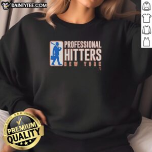 Official Professional Hitters New York graphic sweatshirt featuring a stylish design for baseball enthusiasts.