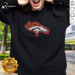 Good Denver Broncos Rivet Logo Sweatshirt featuring a bold Broncos logo, perfect for fans and game day wear.