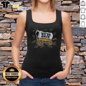 Official Buffalo Hockey Wagon We're Back tank top, perfect for showing team spirit at games or casual outings.