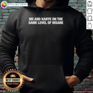 Awesome Me and Kanye wearing matching insane hoodies, showcasing bold style and unique fashion statement.