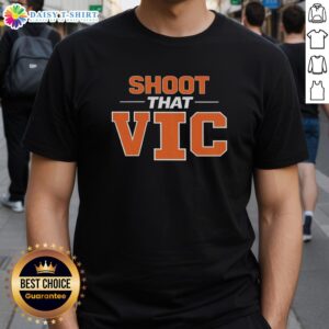Alt Text: Good Shoot That Vic Illinois Fighting Illini T-Shirt featuring vibrant graphics and team colors for fans.
