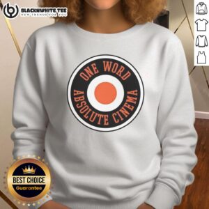 Alt Text: Awesome Philadelphia Flyers One World Absolute Cinema Sweatshirt featuring vibrant team colors and logo.