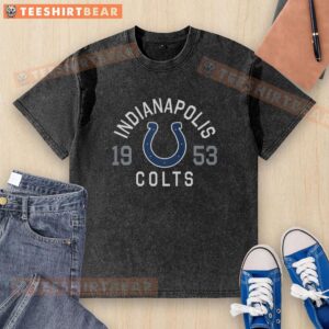 Good Indianapolis Colts Heritage Print Washed T-Shirt featuring vintage logo and soft fabric, perfect for fans.