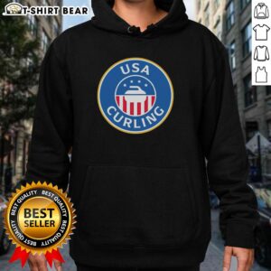 Cozy Nice USA Curling Winter Olympics hoodie showcasing vibrant colors and a stylish design for fans and athletes alike.