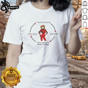 Official Asuka Langley Soryu Red Girl Tee from Neon Genesis Evangelion for anime fans and collectors.