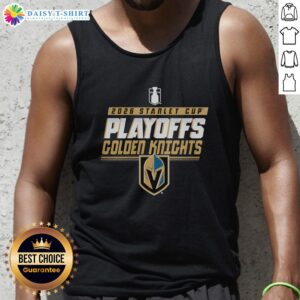 Alt Text: Awesome Vegas Golden Knights Stanley Cup Playoffs 2026 tank top design featuring team colors and logo.