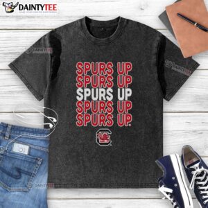 Awesome Spurs Up South Carolina Gamecocks washed t-shirt featuring vibrant logo and comfortable fit for fans.