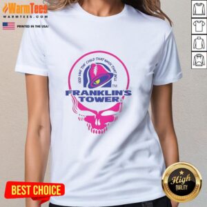 Good Franklin's Tower God The Child That Rings That Bell Ladies Tee featuring vibrant design and soft fabric for comfort.