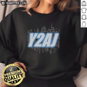 Premium Y2AJ WWE sweatshirt featuring vibrant graphics and a comfortable fit, perfect for wrestling fans and casual wear.