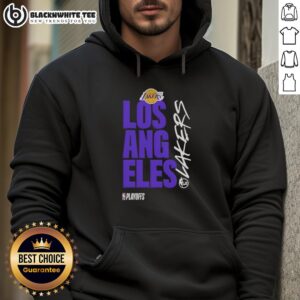 Nice Los Angeles Lakers playoff logo hoodie featuring vibrant team colors and stylish design for fans.