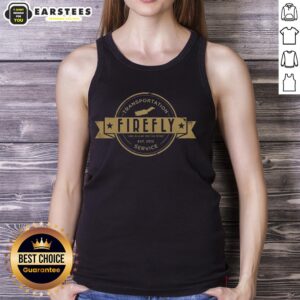 Nice Firefly Transportation Service tank top featuring 'Like a Leaf on the Wind' design, perfect for casual wear.