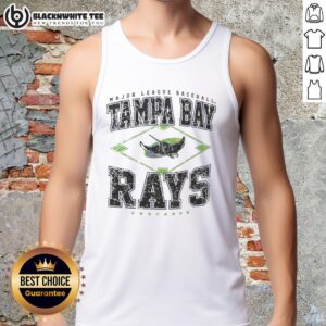 Awesome Tampa Bay Rays Major League Baseball tank top featuring Cooperstown design, perfect for baseball fans.