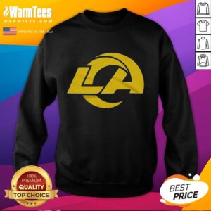 Official Women's Los Angeles Rams 26 Sweatshirt in navy blue, featuring team logo and comfortable design for fans.