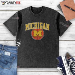 Nice Michigan Basketball Vintage T-Shirt - Image 6
