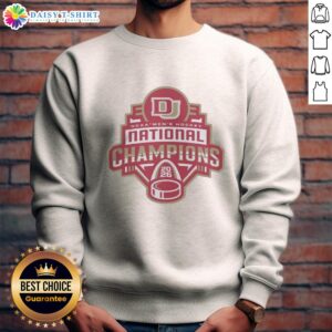 Nice Denver Pioneers NCAA Hockey Champions 2026 sweatshirt featuring team colors and logo, perfect for fans.