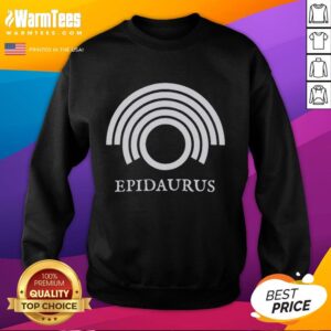 Nice Liam Obrien wearing an Epidaurus sweatshirt, showcasing a stylish look in a casual setting.