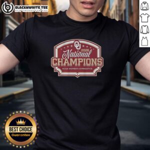 Alt Text: Nice Oklahoma Women's Gymnastics 2026 National Champions T-Shirt featuring team logo and vibrant design.