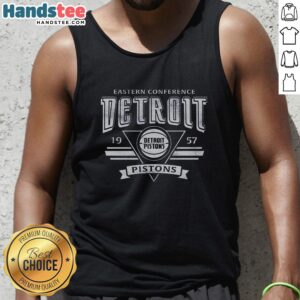 Premium Detroit Pistons Sportiqe comfy retro tank top for fans, featuring classic team colors and logo.