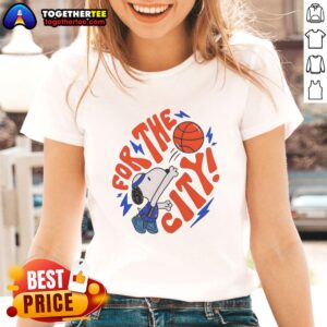 Alt Text: Original Snoopy Gilgeous-Alexander Oklahoma City Thunder NBA ladies tee, featuring a vibrant design and comfortable fit.