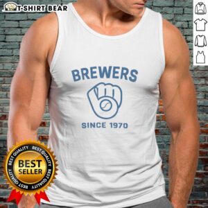 Pretty Milwaukee Brewers Cooperstown Duster Tank Top featuring a stylish design perfect for summer sportswear.