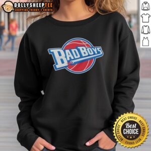 Official Detroit Pistons Basketball Bad Boys 2026 logo sweatshirt showcasing team pride and style.