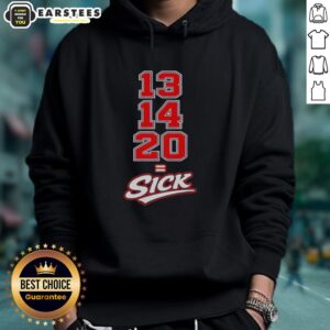Awesome 13-14-20 Sick Hoodie in stylish design, featuring unique graphics and vibrant colors for trendy streetwear.
