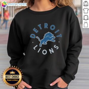 Cozy Top Detroit Lions Circle Sweatshirt in team colors, perfect for game day or casual wear.