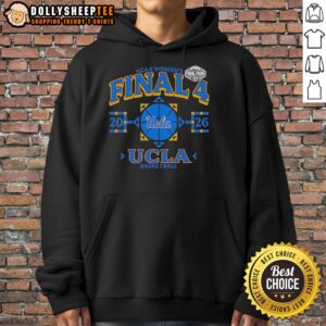 UCLA Bruins Final Four 2026 Women's March Madness hoodie featuring vibrant team colors and logo, perfect for fans.