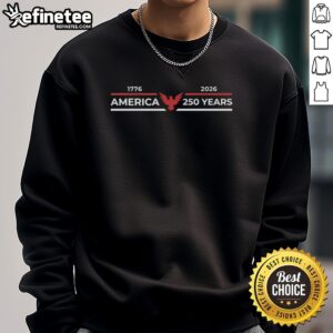 Premium America 250 Years Eagle 1776-2026 Sweatshirt featuring a bold eagle design, perfect for patriotic celebrations.