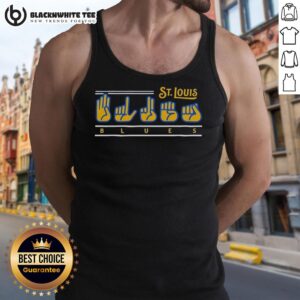 Stylish St. Louis Cardinals tank top featuring blues fingers design, perfect for baseball fans and summer wear.